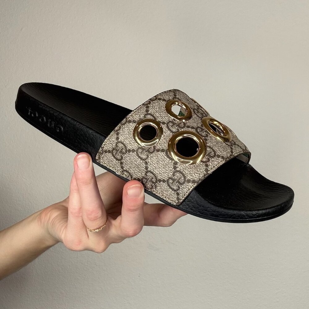 Gucci Monogram Slides - Picture 3 of 3